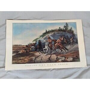 Taking the Back Track Western Print from calendar